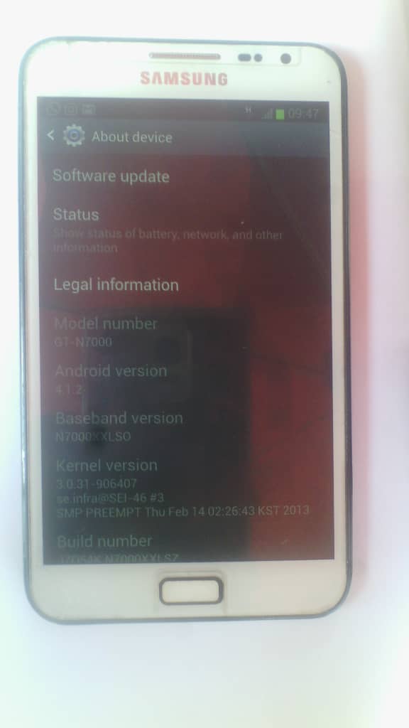GALAXY NOTE ONE